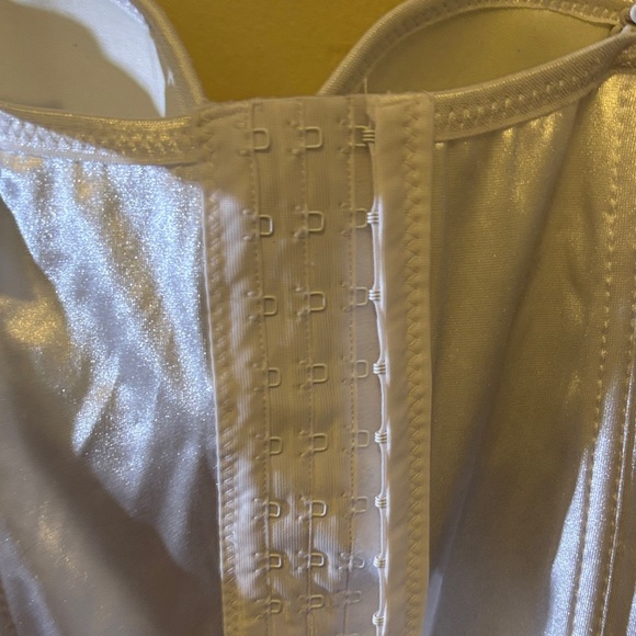 Spirit Satin Lace-Up Camisole in White - Picture 4 of 4